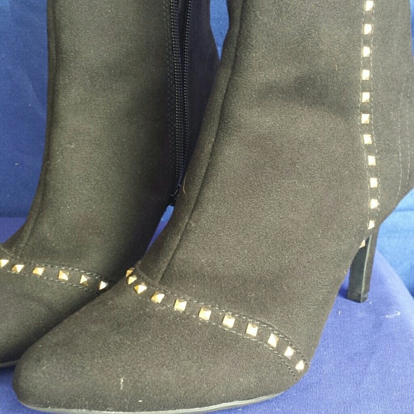 *BUNDLE ONLY * Vegan Black Ankle Boots 8.5 Maybe 9 - Picture 8 of 8